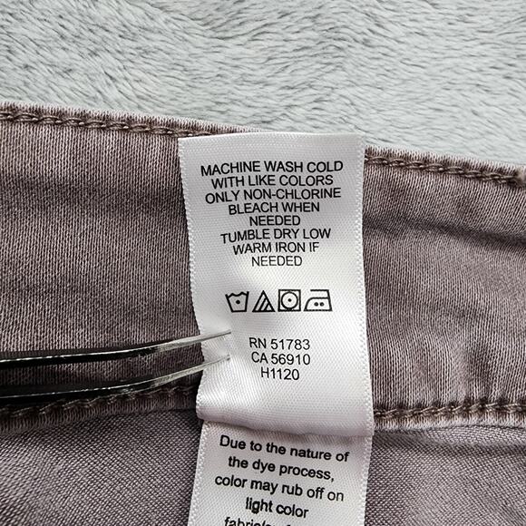 Maurices Jeans Womens M SHORT Gray High Rise Double Button Jegging Stretch Denim - Picture 8 of 14